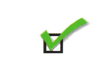 dog behavior checkmark